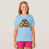 Kätzchen Funny Niedlich Cat Lover T-Shirt (Vorne ganz)