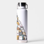 Kätzchen Funny Niedlich Cat Lover Trinkflasche (Rückseite)