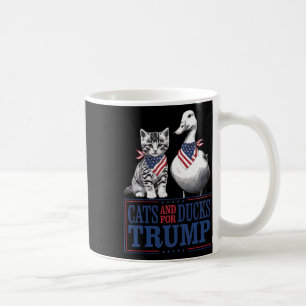 Kätzchen für Trump Katzen und Enten für Trump Vanc Kaffeetasse