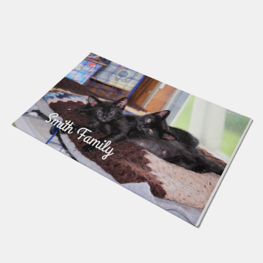 Kätzchen Fußmatte (Schrägansicht)