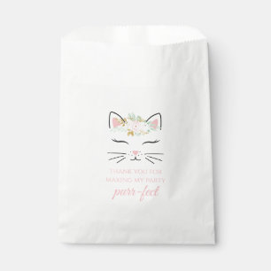 Kätzchen-Geburtstagsfeier-Mitgebsel-Tüten Blumen-K Geschenktütchen