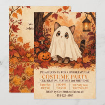 Kätzchen-Geisterkostüm Halloween-Geburtstagsfeier