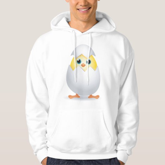 Kätzchen Hatching Yellow Chicken Hoodie (Vorderseite)