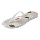 Kätzchen Hintergrund Badesandalen (Schrägansicht)