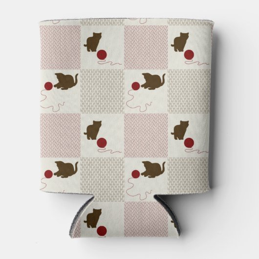 Kätzchen Hintergrund Dosenkühler (Vorderseite)