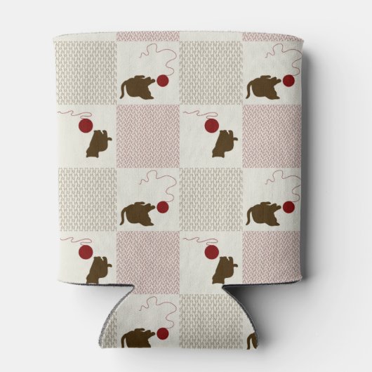 Kätzchen Hintergrund Dosenkühler (Rückseite)