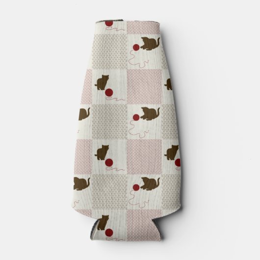 Kätzchen Hintergrund Flaschenkühler (Vorderseite)