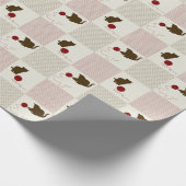 Kätzchen Hintergrund Geschenkpapier (Ecke)