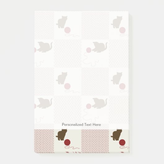 Kätzchen Hintergrund Post-it Klebezettel (Vorderseite)