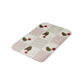 Kätzchen-Hintergründe Badematte (Schrägansicht)