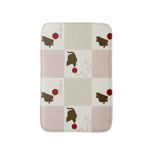 Kätzchen-Hintergründe Badematte (Vorderseite Vertikal)