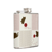 Kätzchen-Hintergründe Flachmann (Rechts)