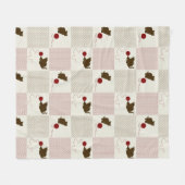 Kätzchen-Hintergründe Fleecedecke (Vorderseite (Horizontal))