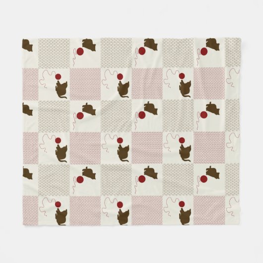 Kätzchen-Hintergründe Fleecedecke (Vorderseite (Horizontal))