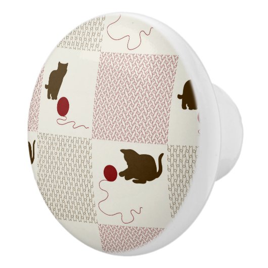 Kätzchen-Hintergründe Keramikknauf (Rechts)