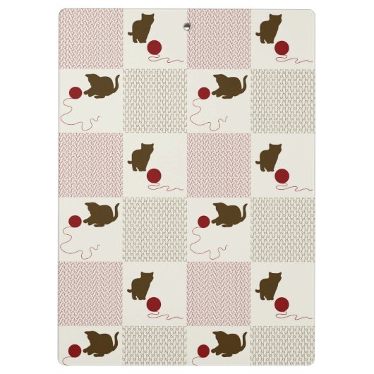 Kätzchen-Hintergründe Klemmbrett (Rückseite)