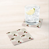 Kätzchen-Hintergründe Rechteckiger Pappuntersetzer (Vor Ort)