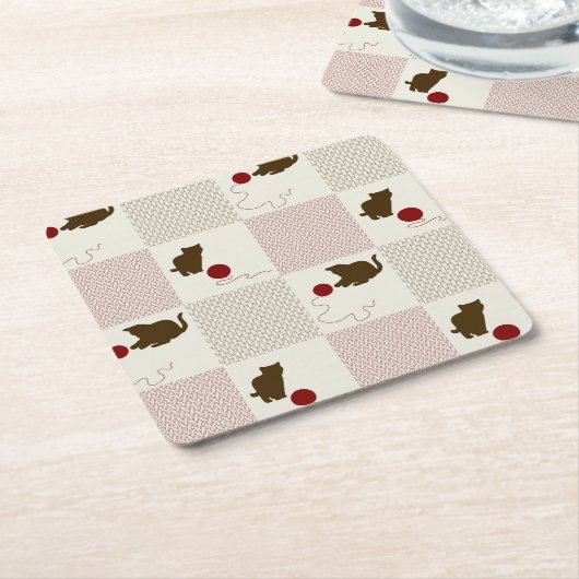 Kätzchen-Hintergründe Rechteckiger Pappuntersetzer (angewinkelt)