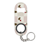 Kätzchen-Hintergründe Schlüsselanhänger Flaschenöffner (Rückseite)