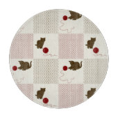 Kätzchen-Hintergründe Schneidebrett (Vorderseite)