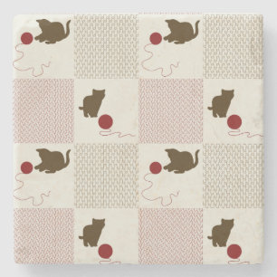 Kätzchen-Hintergründe Steinuntersetzer