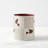 Kätzchen-Hintergründe Tasse (Zentrum)