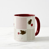 Kätzchen-Hintergründe Tasse (VorderseiteRechts)