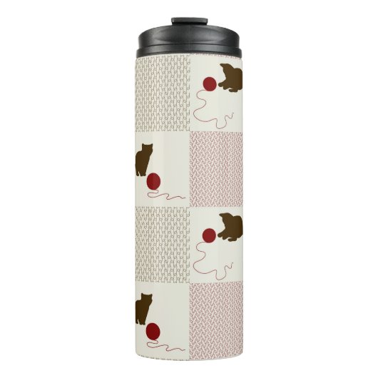 Kätzchen-Hintergründe Thermosbecher (Vorderseite)
