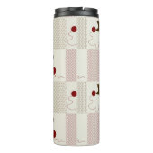 Kätzchen-Hintergründe Thermosbecher (Rückseite)