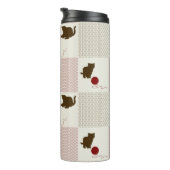 Kätzchen-Hintergründe Thermosbecher (Nach rechts gedreht)