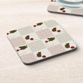 Kätzchen-Hintergründe Untersetzer (Linke Seite)