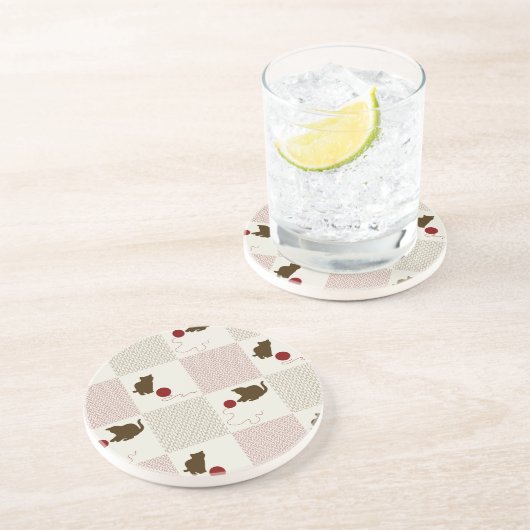 Kätzchen-Hintergründe Untersetzer (Seite)