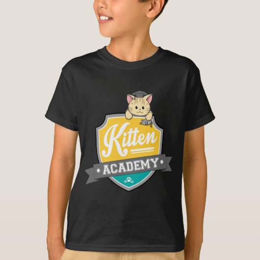 Kätzchen-HochschulWappen T-Shirt (Vorderseite)