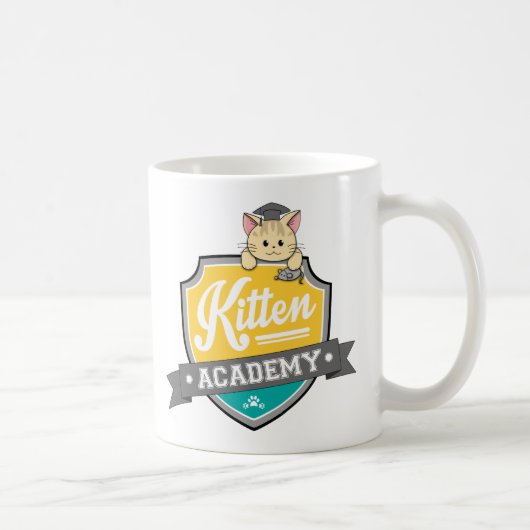 Kätzchen-HochschulWappen-Tasse Kaffeetasse (Rechts)
