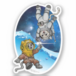 Kätzchen im Bereich See und Weltraum - Vorteile de Aufkleber