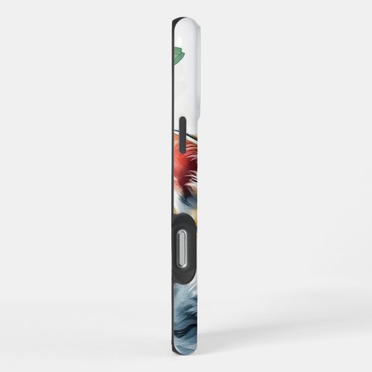 Kätzchen im Blumengarten iPhone Hülle (Rechte Seite)