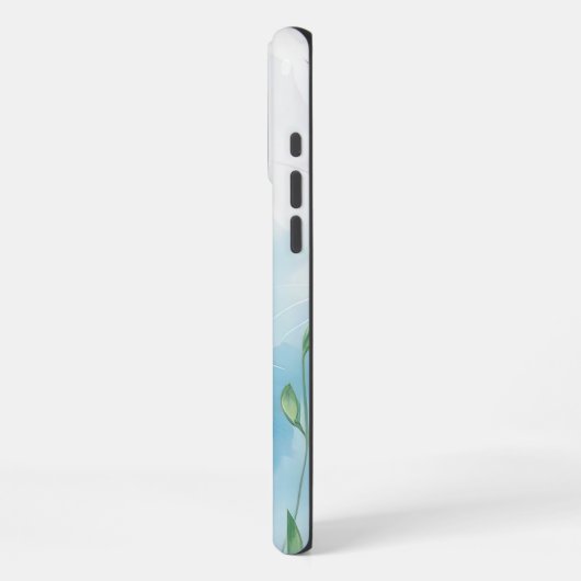 Kätzchen im Blumengarten iPhone Hülle (Linke Seite)