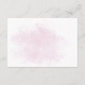 Kätzchen im Cup Pink Blume Kinderdusche Begleitkarte (Rückseite)