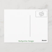 Kätzchen im Fensterrahmen Postkarte (Rückseite)