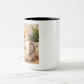 Kätzchen im Kaffeetassen-Anhänger Tasse (Zentrum)