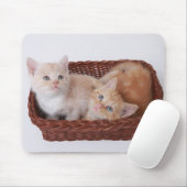 Kätzchen im Korb Mousepad (Mit Mouse)