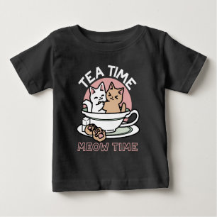 Kätzchen im Pokal knuddeln - Adorable Tea Time Baby T-shirt