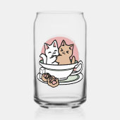 Kätzchen im Pokal knuddeln - Adorable Tea Time Dosenglas (Vorderseite)