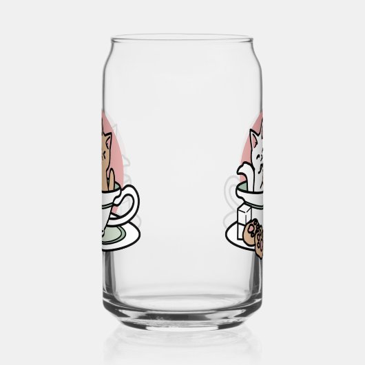 Kätzchen im Pokal knuddeln - Adorable Tea Time Dosenglas (Rechts)