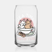 Kätzchen im Pokal knuddeln - Adorable Tea Time Dosenglas (Vorderseite)