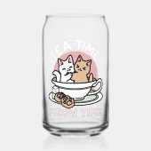 Kätzchen im Pokal knuddeln - Adorable Tea Time Dosenglas (Rückseite)