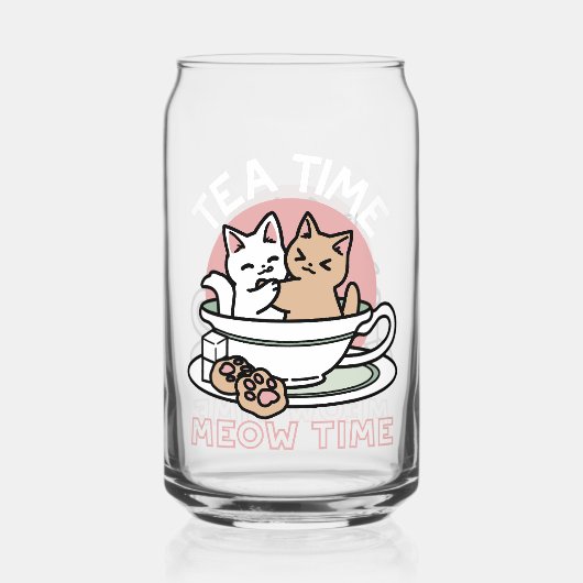 Kätzchen im Pokal knuddeln - Adorable Tea Time Dosenglas (Rückseite)