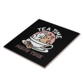 Kätzchen im Pokal knuddeln - Adorable Tea Time Fliese (Seite)