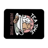Kätzchen im Pokal knuddeln - Adorable Tea Time Magnet (Horizontal)