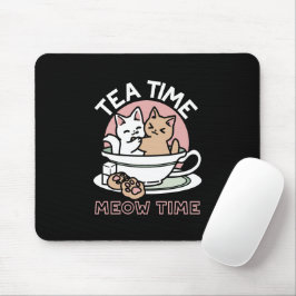 Kätzchen im Pokal knuddeln - Adorable Tea Time Mousepad